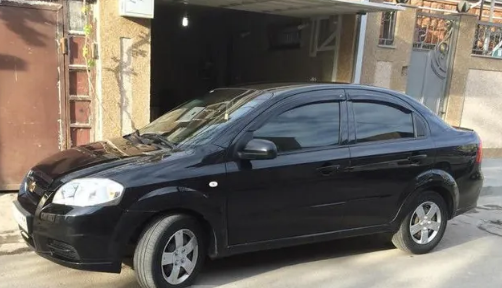 Дефлекторы окон (ветровики) Chevrolet Aveo I Sd 2006-2010"EuroStandard" (Шевролет Авео) Кобра Тюнинг